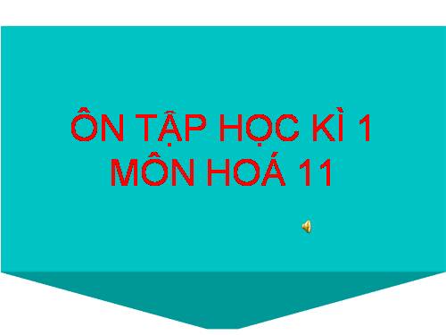 11 on tap hoc ki 1