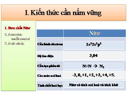 luyện tập nito