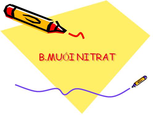 Bài 9. Axit nitric và muối nitrat