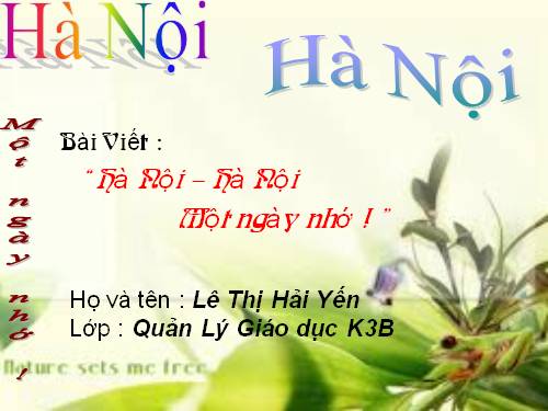 van hoa ha noi