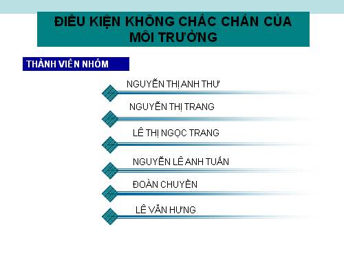 tính chắc chắn của môt trường