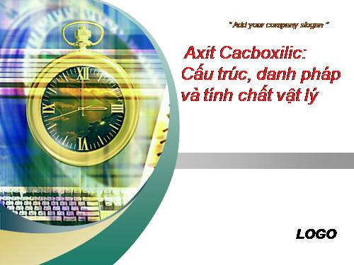 Bài 45. Axit cacboxylic