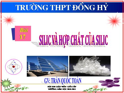 Bài 17. Silic và hợp chất của silic