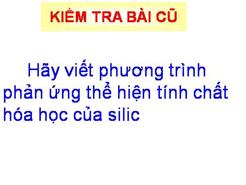 Bài 18. Công nghiệp silicat