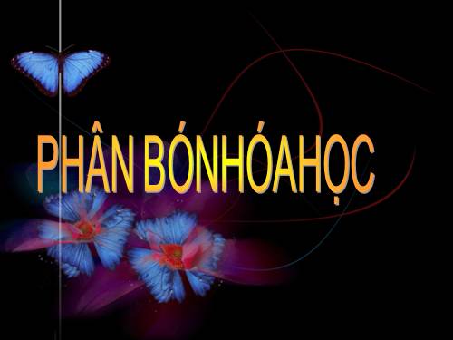 Bài 12. Phân bón hoá học