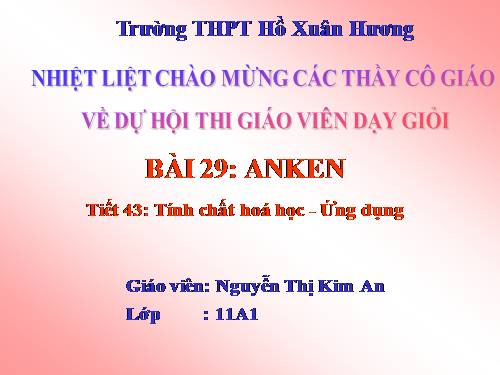 Bài 29. Anken