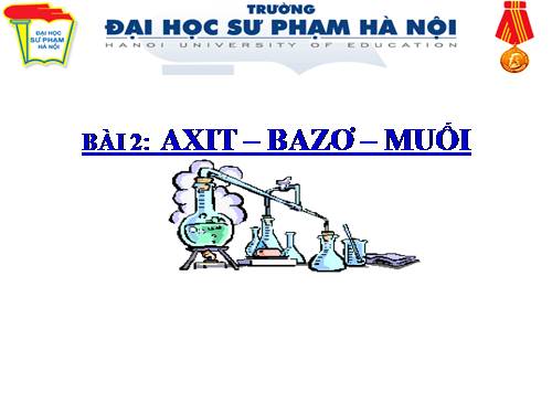 Bài 2. Axit, bazơ và muối