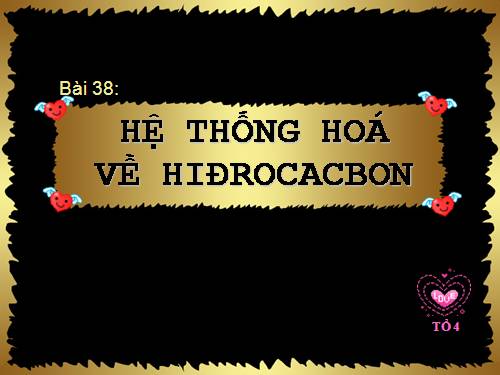 Bài 38. Hệ thống hóa về hiđrocacbon