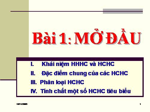 Bài 20. Mở đầu về hoá học hữu cơ