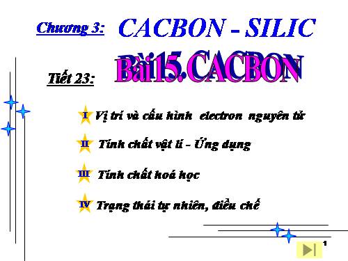 Bài 15. Cacbon