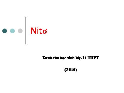 Bài 7. Nitơ