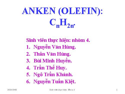 Bài 29. Anken