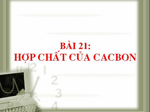 Bài 16. Hợp chất của cacbon