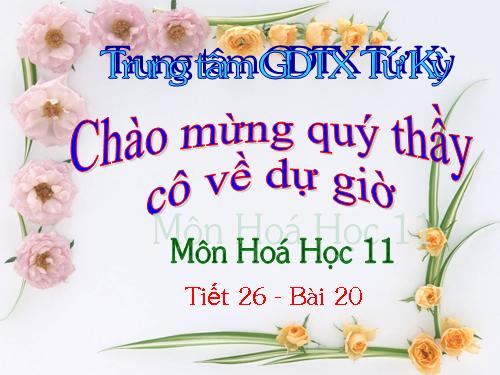 Bài 20. Mở đầu về hoá học hữu cơ