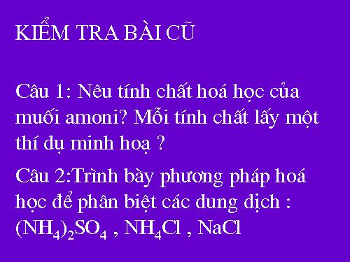 Bài 9. Axit nitric và muối nitrat