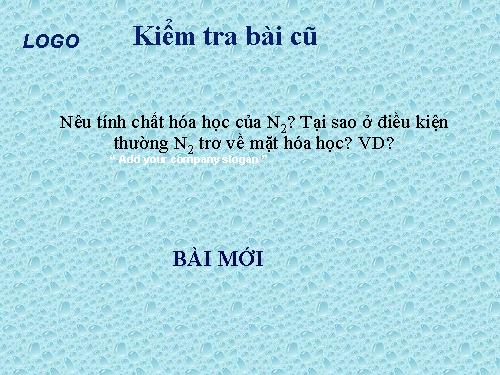 Bài 8. Amoniac và muối amoni