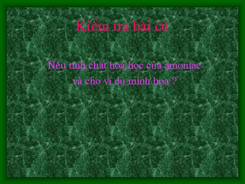 Bài 8. Amoniac và muối amoni