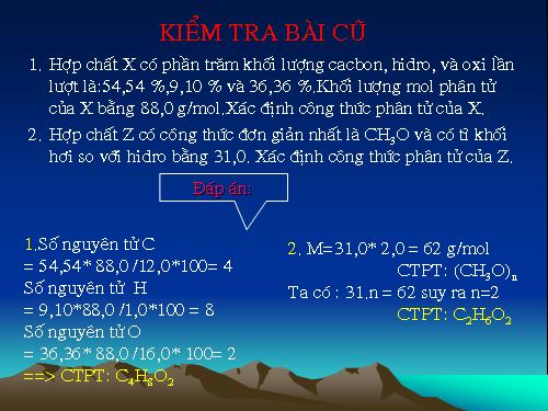 Bài 22. Cấu trúc phân tử hợp chất hữu cơ