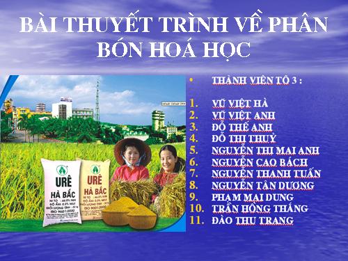 Bài 12. Phân bón hoá học