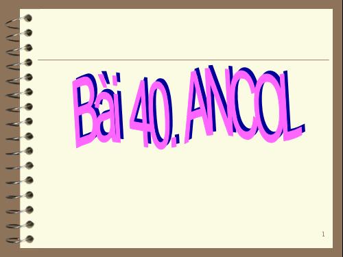 Bài 40. Ancol