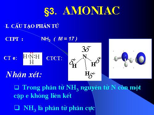 Bài 8. Amoniac và muối amoni