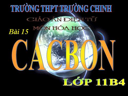 Bài 15. Cacbon