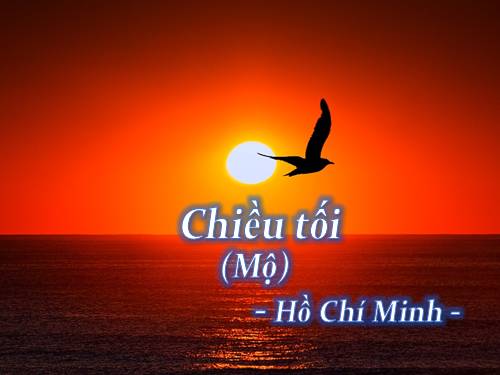 Tuần 23. Chiều tối (Mộ)