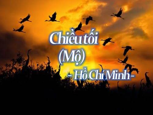 Tuần 23. Chiều tối (Mộ)