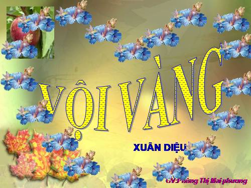 Tuần 21. Vội vàng