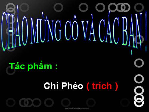 Tuần 13. Chí Phèo