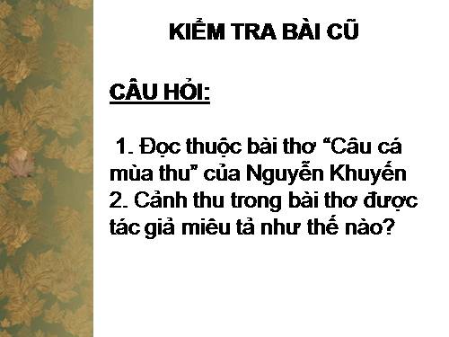 Tuần 3. Thương vợ.