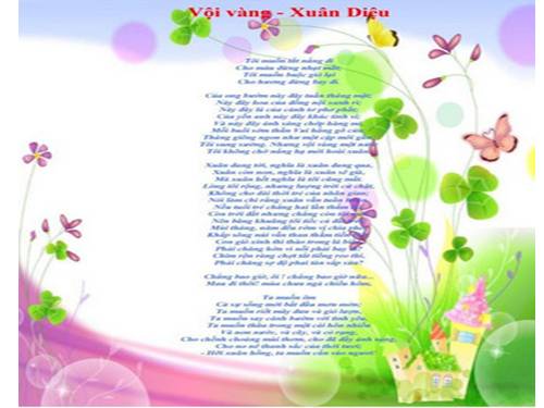 Tuần 21. Vội vàng