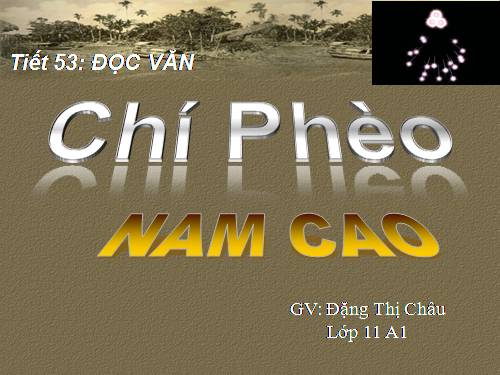 Tuần 13. Chí Phèo