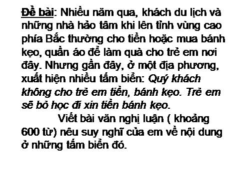 Tuần 5. Trả bài làm văn số 1