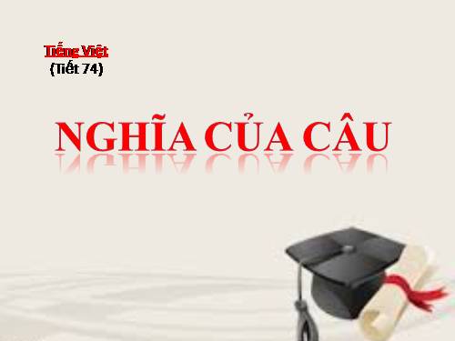 Tuần 19. Nghĩa của câu