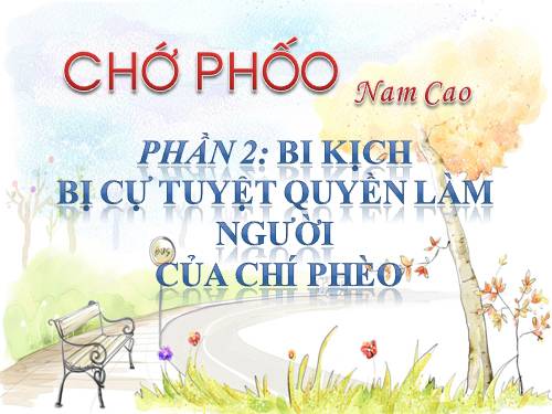 Tuần 13. Chí Phèo