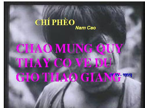 Tuần 13. Chí Phèo