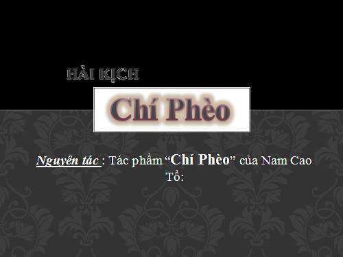 Tuần 13. Chí Phèo