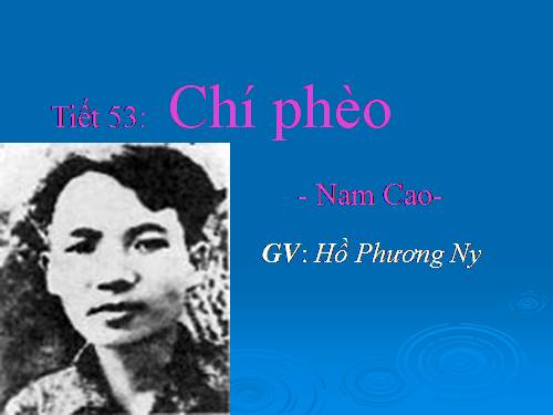 Tuần 13. Chí Phèo