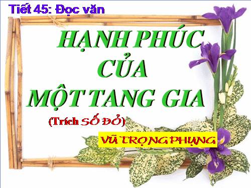 Tuần 12. Hạnh phúc của một tang gia