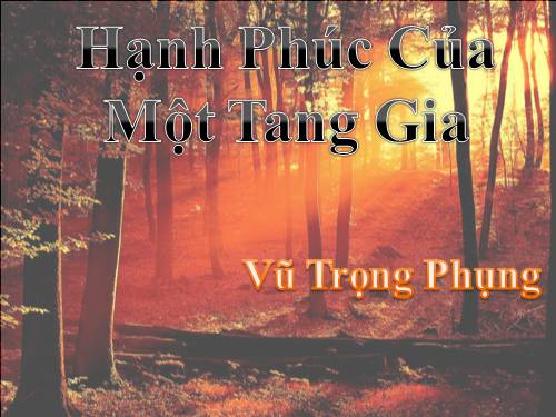 Tuần 12. Hạnh phúc của một tang gia