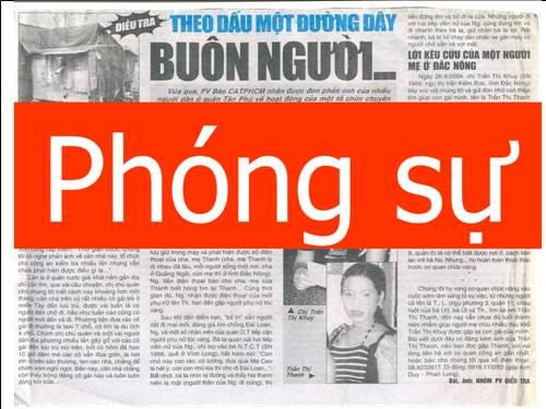 Tuần 12. Phong cách ngôn ngữ báo chí