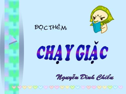 Tuần 5. Đọc thêm: Chạy giặc