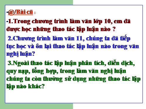 Tuần 8. Thao tác lập luận so sánh