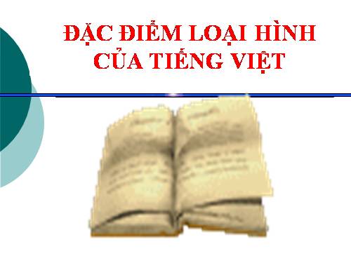 Tuần 25. Đặc điểm loại hình của Tiếng Việt