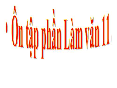 Tuần 34. Ôn tập phần Làm văn