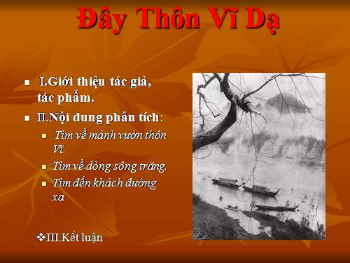 Tuần 23. Đây thôn Vĩ Dạ