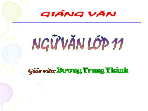 Tuần 22. Tràng giang