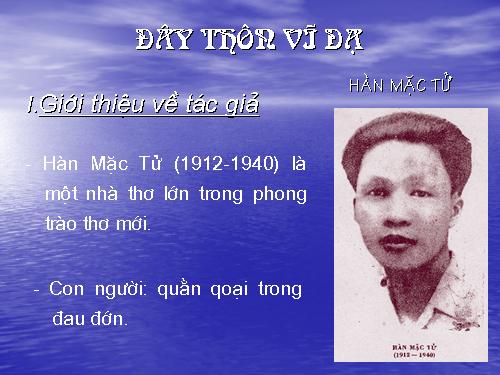 Tuần 23. Đây thôn Vĩ Dạ