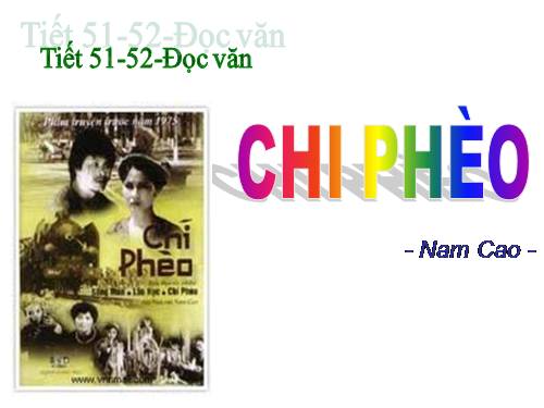 Tuần 13. Chí Phèo